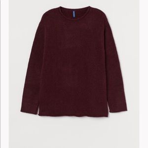 Knit Sweater Burgundy